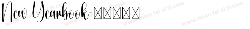 New Yearbook字体转换